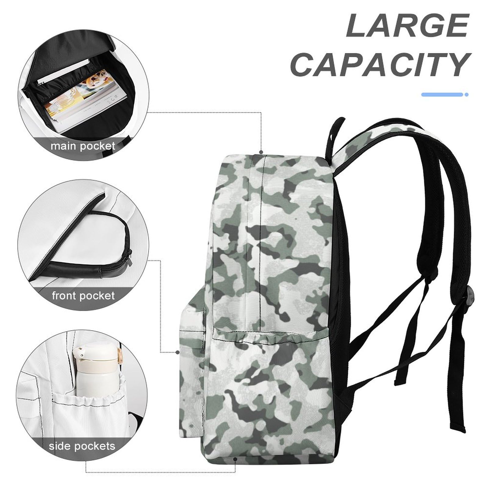 Amazon.co.jp: リュック 迷彩柄 カモフラ バックパック リュック